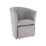 Casa si Gradina - Mobilier - Scaune si fotolii - Fotolii - Fotoliu de club cu taburet, gri, ROSE - Infinity.ro