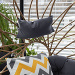 Casa si Gradina - Gradina si terasa - Mobilier exterior - Scaune si sezlonguri gradina - Scaun suspendat, natural / negru / gri, GABE - Infinity.ro