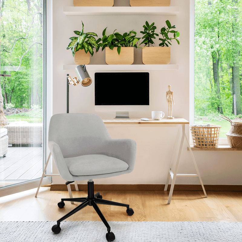 Casa si Gradina - Mobilier - Scaune si fotolii - Scaune - Scaun de birou, gri deschis, LAIRA - Infinity.ro