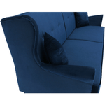 Casa si Gradina - Mobilier - Canapele si coltare - Coltare - Coltar extensibil, material textil albastru, COLUMBUS - Infinity.ro