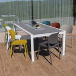 Casa si Gradina - Gradina si terasa - Mobilier exterior - Scaune si sezlonguri gradina - Scaun stivuibil, alb, FEDRA - Infinity.ro