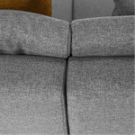 Casa si Gradina - Mobilier - Canapele si coltare - Canapele - Canapea, gri/mustar, model dreapta, BELLIS U - Infinity.ro