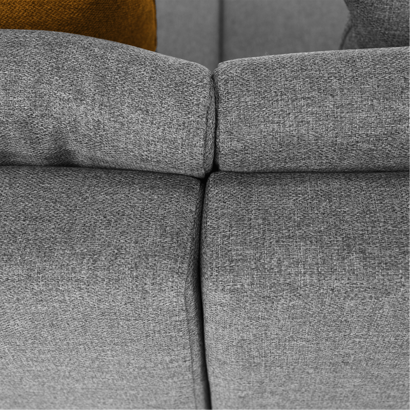 Casa si Gradina - Mobilier - Canapele si coltare - Canapele - Canapea, gri/mustar, model dreapta, BELLIS U - Infinity.ro