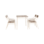 Casa si Gradina - Mobilier - Seturi de mobilier - Seturi mese si scaune - Set de luat masa, stejar canyon / bej,  KIMBY SET 1+5 - Infinity.ro