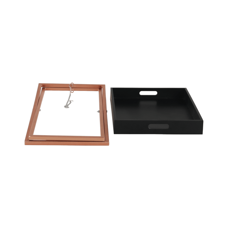 Casa si Gradina - Mobilier - Mese si birouri - Masute de cafea - Masuta de servire, negru/miere, MASINO - Infinity.ro