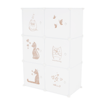 Casa si Gradina - Mobilier - Dulapuri si sifoniere - Dulapuri - Dulap pentru copii,  alb / model copii, DINOS - Infinity.ro