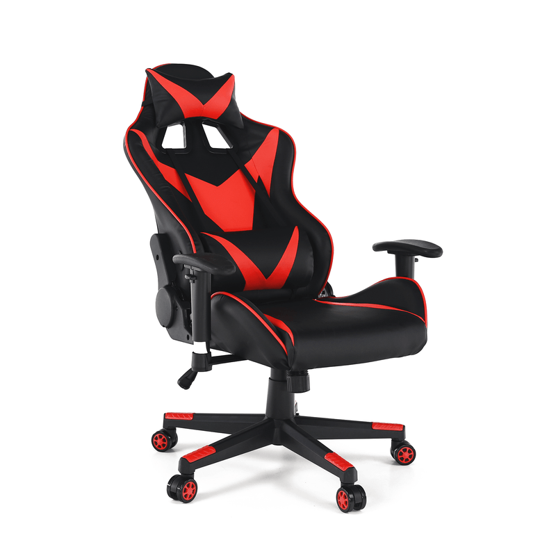 Casa si Gradina - Mobilier - Scaune si fotolii - Scaune - Scaun de birou / joc cu difuzoare Bluetooth, negru / rosu, CARPI - Infinity.ro