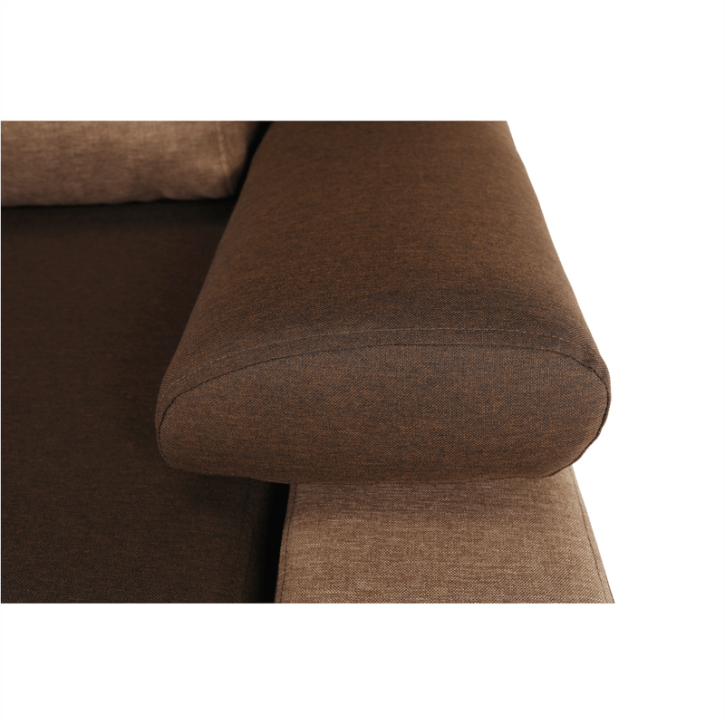 Casa si Gradina - Mobilier - Canapele si coltare - Coltare - Coltar extensibil, ciocolatiu/maro deschis, BOLIVIA - Infinity.ro