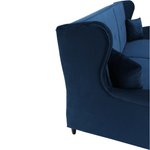 Casa si Gradina - Mobilier - Canapele si coltare - Coltare - Coltar extensibil, material textil albastru, COLUMBUS - Infinity.ro