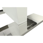 Casa si Gradina - Mobilier - Mese si birouri - Mese bucatarie si dining - Masa dining, alba HG, 120-160x80 cm, IRAKOL - Infinity.ro