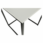 Casa si Gradina - Mobilier - Mese si birouri - Masute de cafea - Set 3 masute de cafea, alb mat/negru, KASTLER TYP 3 - Infinity.ro