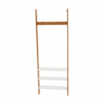 Casa si Gradina - Mobilier - Organizare si depozitare - Cuiere - Cuier cu rafturi, alb/bambus, MARIKE TYP 2 - Infinity.ro