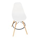 Casa si Gradina - Mobilier - Scaune si fotolii - Scaune - Scaun de bar, alb/fag, CARBRY 2 NEW - Infinity.ro