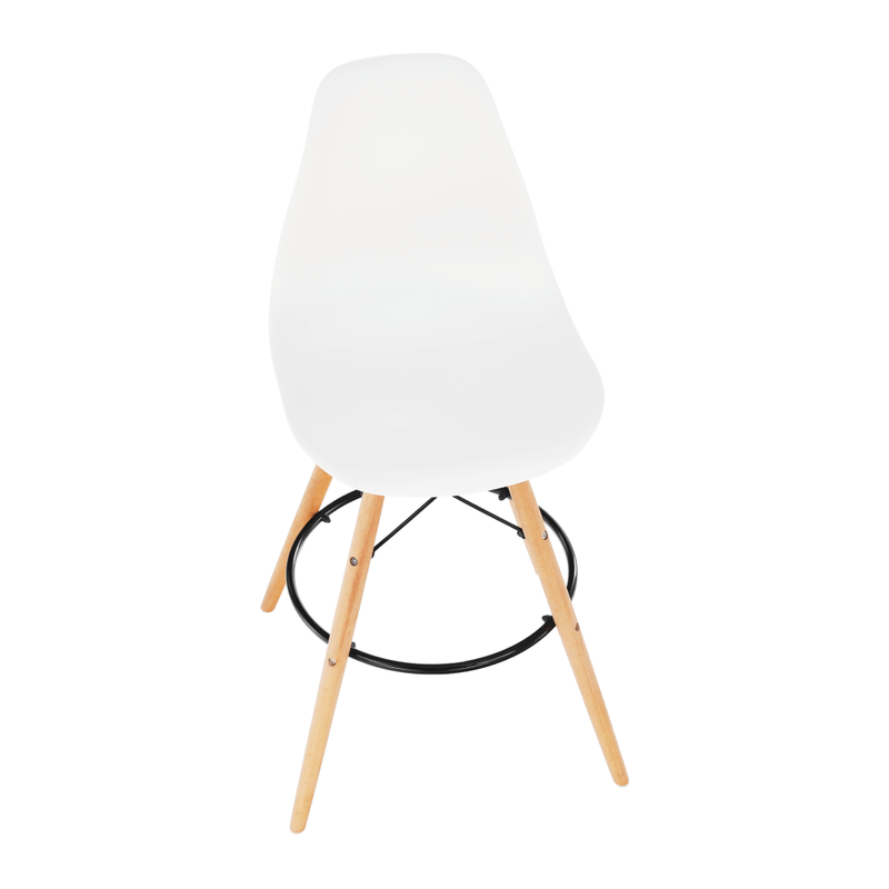 Casa si Gradina - Mobilier - Scaune si fotolii - Scaune - Scaun de bar, alb/fag, CARBRY 2 NEW - Infinity.ro
