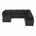 Casa si Gradina - Mobilier - Canapele si coltare - Coltare - Coltar reversibil, negru/negru spicat, STILA - Infinity.ro