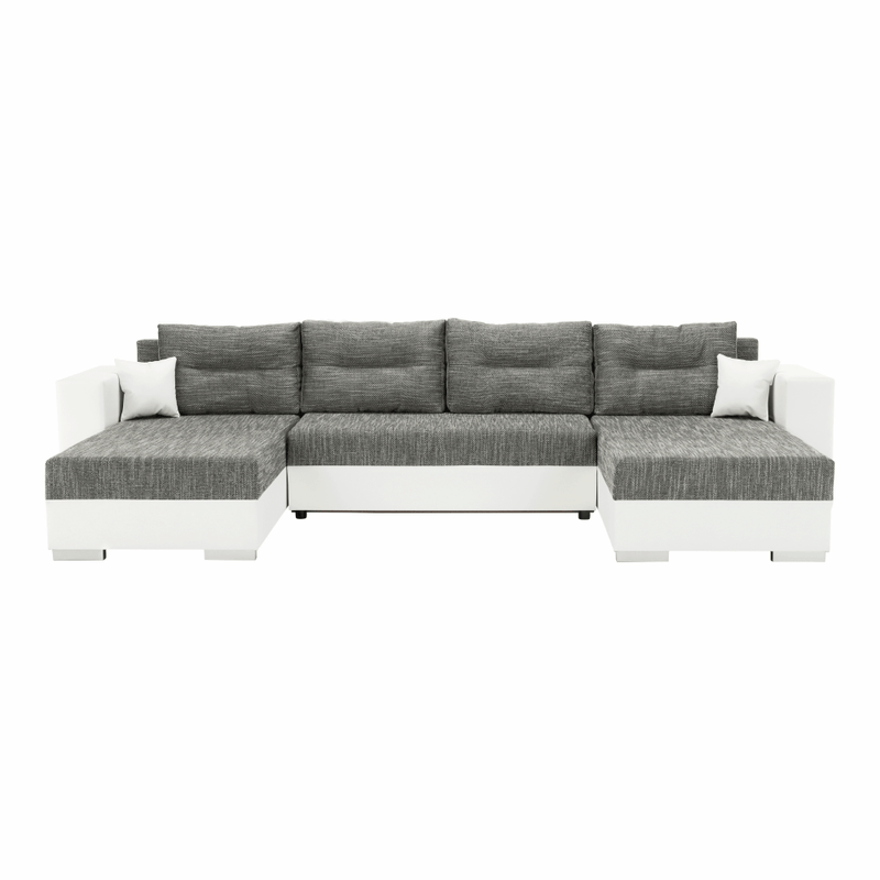 Casa si Gradina - Mobilier - Canapele si coltare - Coltare - Coltar reversibil, alb/gri maroniu, ESSEN - Infinity.ro