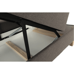 Casa si Gradina - Mobilier - Canapele si coltare - Coltare - Coltar, material textil gri maroniu TAUPE, model stanga, BRIDGET - Infinity.ro