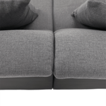 Casa si Gradina - Mobilier - Canapele si coltare - Canapele - Canapea, gri/negru, model dreapta, LIBERTO U - Infinity.ro