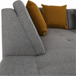 Casa si Gradina - Mobilier - Canapele si coltare - Canapele - Canapea, gri/mustar, model stanga, BELLIS U - Infinity.ro
