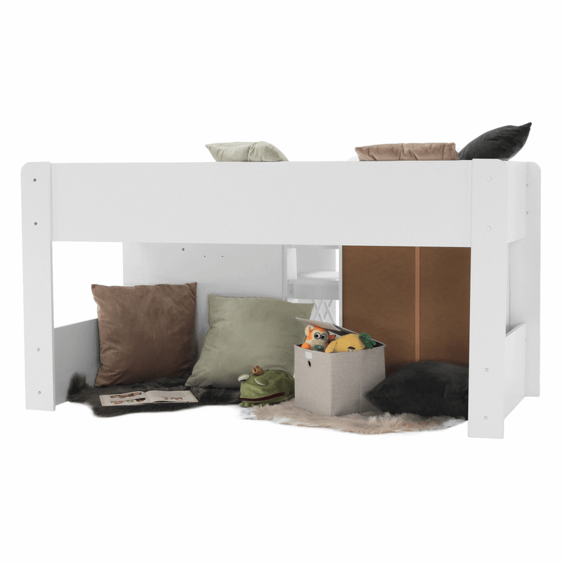 Casa si Gradina - Mobilier - Mobilier copii - Patuturi copii - Pat combinat pentru camera copiilor, alb, FANY - Infinity.ro