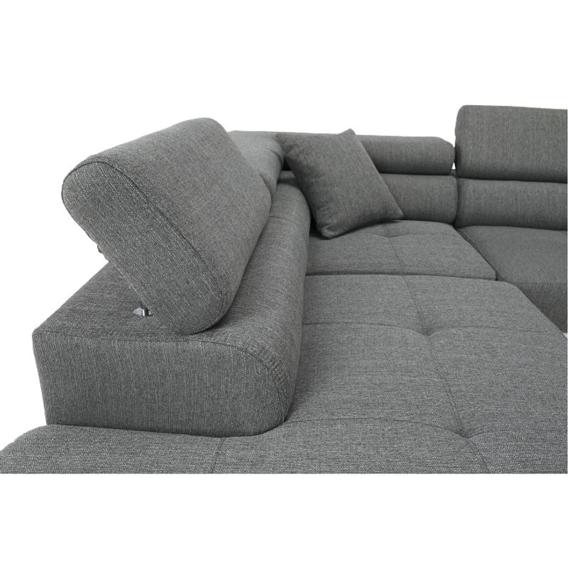 Casa si Gradina - Mobilier - Canapele si coltare - Coltare - Coltar, alb/gri, model stanga, AMARETO NEW - Infinity.ro