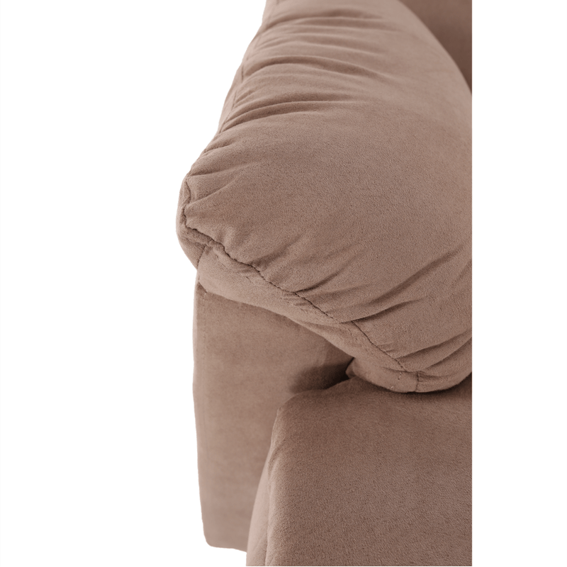 Ingrijire personala si Cosmetice - Sanatate si wellness - Articole wellness - Fotolii de masaj - Fotoliu reglabil masaj, material textil grej TAUPE, LAMBERT - Infinity.ro