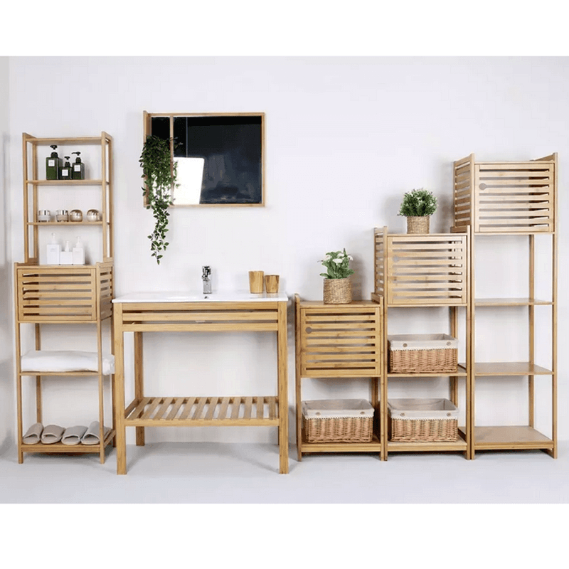 Casa si Gradina - Mobilier - Biblioteci si rafturi - Etajere - Etajera, bambus natural, SELENE TYP 2 - Infinity.ro