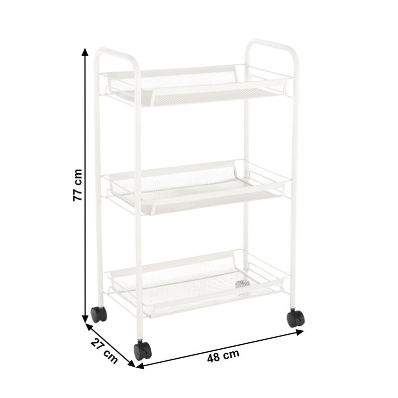 Casa si Gradina - Mobilier - Comode si corpuri - Corpuri bucatarie - Carucior de servire, alb, JARON - Infinity.ro