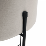 Casa si Gradina - Mobilier - Scaune si fotolii - Tabureti - Taburet, catifea Velvet gri/negru, MARIME - Infinity.ro