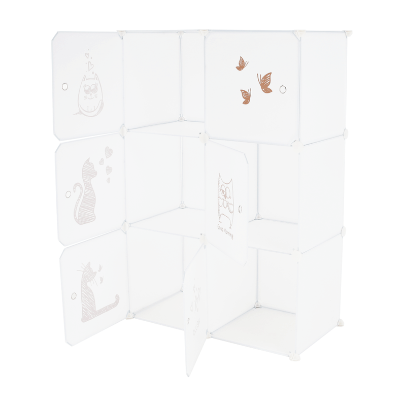 Casa si Gradina - Mobilier - Dulapuri si sifoniere - Dulapuri - Dulap pentru copii,  alb / model copii, DINOS - Infinity.ro