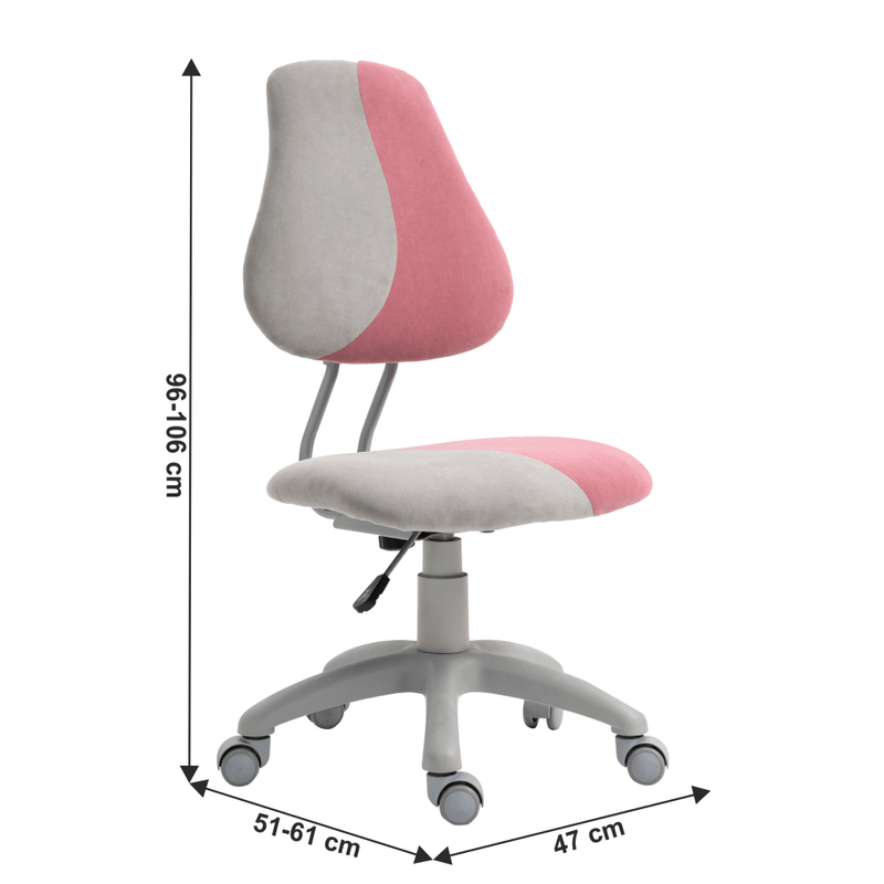 Casa si Gradina - Mobilier - Scaune si fotolii - Scaune - Scaun rotativ reglabil, gri/roz, RAIDON - Infinity.ro
