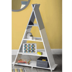 Casa si Gradina - Mobilier - Biblioteci si rafturi - Etajere - Etajera pentru rafturi pentru copii, alb / gri, BARNIE - Infinity.ro