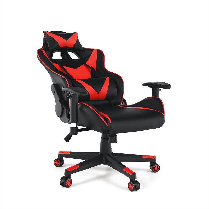 Casa si Gradina - Mobilier - Scaune si fotolii - Scaune - Scaun de birou / joc cu difuzoare Bluetooth, negru / rosu, CARPI - Infinity.ro