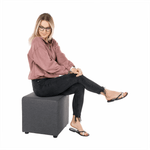 Casa si Gradina - Mobilier - Scaune si fotolii - Tabureti - Taburet, gri, BRAULIO - Infinity.ro