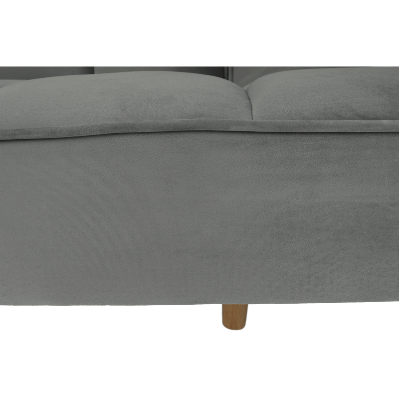 Casa si Gradina - Mobilier - Canapele si coltare - Coltare - Coltar extensibil, catifea gri deschis / fag, KAPRERA NEW - Infinity.ro
