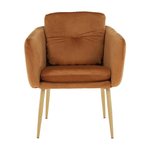Casa si Gradina - Mobilier - Scaune si fotolii - Fotolii - Fotoliu design, tesatura din catifea teracota, AVETA - Infinity.ro