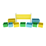 Casa si Gradina - Constructii - Depozitare, transport si protectie - Rafturi, fisete si vestiare - Organizator / raft pentru jucarii, multicolor / model, NOMITO TIP 2 - Infinity.ro