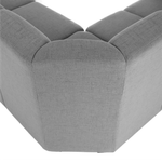 Casa si Gradina - Mobilier - Canapele si coltare - Coltare - Coltar in forma de U, piele ecologica, gri, drept, BITER U - Infinity.ro