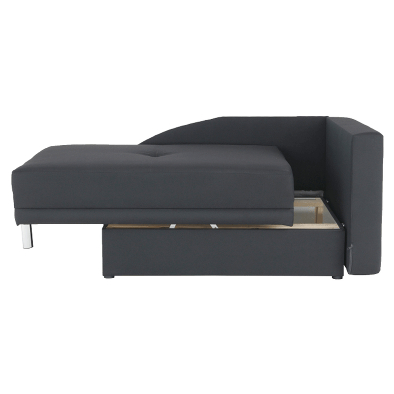 Casa si Gradina - Mobilier - Canapele si coltare - Coltare - Coltar extensibil, material textil gri-negru, dreapta, LAUREL - Infinity.ro