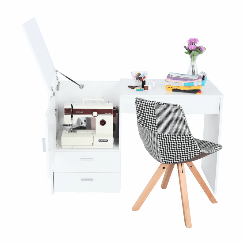 Casa si Gradina - Mobilier - Mese si birouri - Birouri - Masa multifunctionala/masa pentru croitori, alb, TAILOR - Infinity.ro