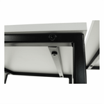 Casa si Gradina - Mobilier - Mese si birouri - Masute de cafea - Set 3 masute de cafea, alb mat/negru, KASTLER TYP 3 - Infinity.ro