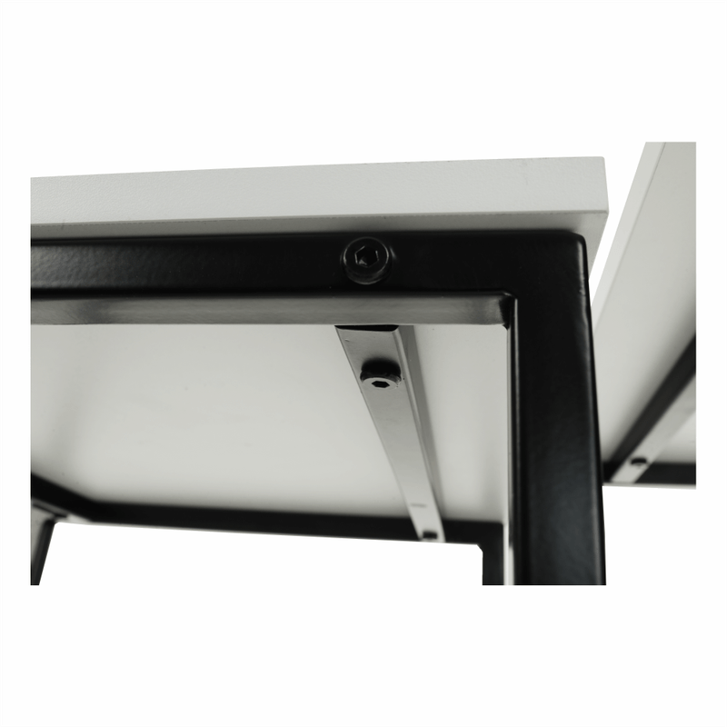 Casa si Gradina - Mobilier - Mese si birouri - Masute de cafea - Set 3 masute de cafea, alb mat/negru, KASTLER TYP 3 - Infinity.ro