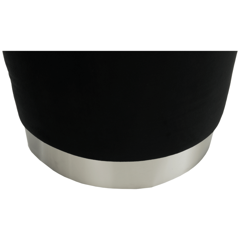 Casa si Gradina - Mobilier - Scaune si fotolii - Tabureti - Set doua taburete, gri/crom argintiu si negru/crom argintiu, AIGUL SET - Infinity.ro