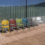 Casa si Gradina - Gradina si terasa - Mobilier exterior - Scaune si sezlonguri gradina - Scaun stivuibil, alb, FEDRA - Infinity.ro