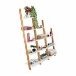 Casa si Gradina - Mobilier - Biblioteci si rafturi - Etajere - Etajera, alb/bambus, GAPA TYP 3 - Infinity.ro