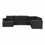 Casa si Gradina - Mobilier - Canapele si coltare - Coltare - Coltar reversibil, negru/negru spicat, STILA - Infinity.ro