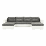Casa si Gradina - Mobilier - Canapele si coltare - Coltare - Coltar reversibil, alb/gri maroniu, ESSEN - Infinity.ro