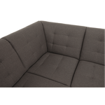 Casa si Gradina - Mobilier - Canapele si coltare - Coltare - Coltar, material textil gri maroniu TAUPE, model dreapta, BRIDGET - Infinity.ro