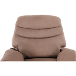 Ingrijire personala si Cosmetice - Sanatate si wellness - Articole wellness - Fotolii de masaj - Fotoliu reglabil masaj, material textil grej TAUPE, LAMBERT - Infinity.ro