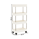 Casa si Gradina - Mobilier - Biblioteci si rafturi - Etajere - Etajera mobila, alb, DALEM - Infinity.ro